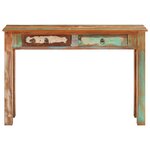 vidaXL Table console 110x30x75 cm bois massif de récupération