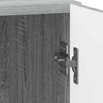 vidaXL Cabinet de chevet Sonoma gris 43 x 34 5 x 50 cm