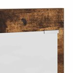 vidaXL Porte-manteau mural avec étagère Chêne fumé 90 x 10 x 50 cm