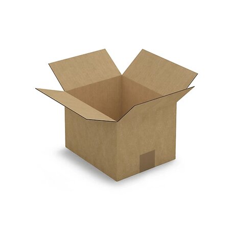 Caisse carton brune simple cannelure raja 23x19x16 cm (lot de 25)