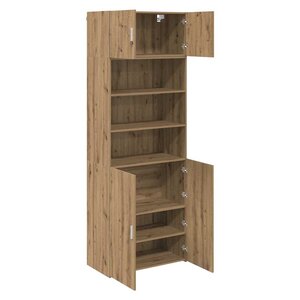 vidaXL Armoire de rangement Chêne artisanal 80 x 42 5 x 225 cm