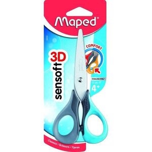 MAPED Ciseaux Sensoft 3D Symétriques 13,5cm (Lot de 3)