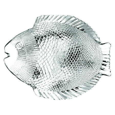 Plat à poisson en verre 260 x 210 mm - lot de 12 - stalgast - verre trempé 260x210x26mm