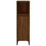 vidaXL Armoire de bain chêne marron 30x30x100 cm bois d'ingénierie