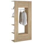 vidaXL Armoires de couloir 2 Pièces chêne sonoma bois d'ingénierie