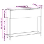 vidaXL Bac de jardin surélevé Rouillé 100 x 26 x 82 cm Acier