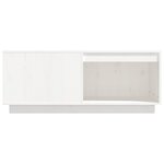 vidaXL Table basse Blanc 100x101x40 5 cm Bois massif de pin