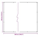 vidaXL Couverture pour plantes Transparent 5 × 3 5 m PVC