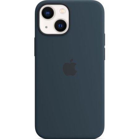 APPLE Coque Silicone pour iPhone 13 mini avec MagSafe - Abyss Blue