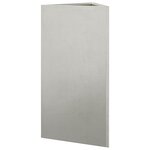 vidaXL Jardinières 2 Pièces triangulaire 40x34 5x70 cm acier inoxydable