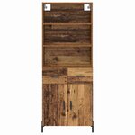 vidaXL Haut Armoire Bois Ancien 69 5 x 32 5 x 180 cm Bois d'ingénierie