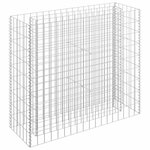 vidaXL Lit surélevé à gabion Acier galvanisé 90x30x90 cm