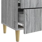 vidaXL Cabinet de chevet avec tiroir Sonoma gris 43 x 34 5 x 48 cm