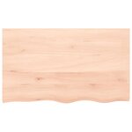 vidaXL Étagère murale 100x60x(2-4) cm bois de chêne massif non traité