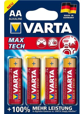 Alkaline batterie 'max tech'  mignon (aa/lr6) varta