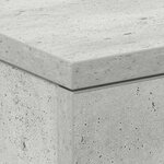 vidaXL Tables de chevet 2 Pièces Gris béton 38x35x56 cm Bois d'ingénierie