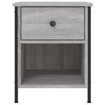 vidaXL Tables de chevet 2 Pièces sonoma gris 40x42x50cm bois d'ingénierie