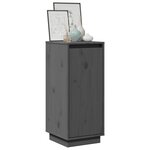 vidaXL Buffets 2 Pièces Gris 31 5x34x75 cm Bois massif de pin
