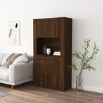 vidaXL Buffet haut Chêne marron Bois d'ingénierie