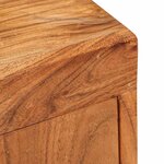 vidaXL Table de chevet 2 Pièces Marron Bois massif d'acacia