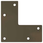 vidaXL Pieds de table basse coniques 4 pièces Acier naturel 42-43 cm Acier