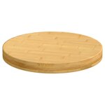 vidaXL Dessus de table Ø30x4 cm bambou