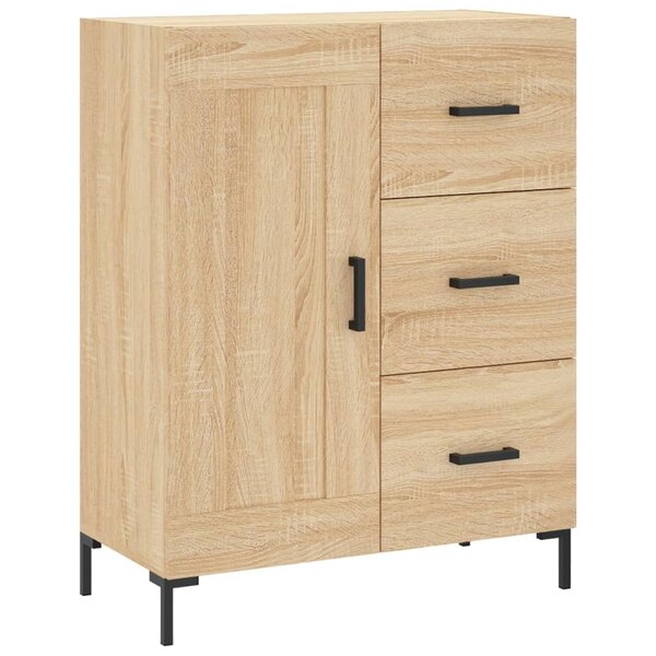 vidaXL Buffet chêne sonoma 69 5x34x90 cm bois d'ingénierie