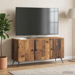 vidaXL Meuble TV Bois ancien 99 x 34 5 x 50 cm Bois d'ingénierie
