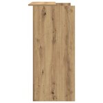 vidaXL Bureau réception chêne artisanal 100x50x103 5cm bois ingénierie