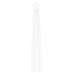 vidaXL Guirlande de sapin de Noël 320 LED bleu 375 cm