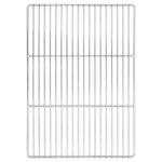 vidaXL Grille de barbecue Argenté 50 x 35 cm Acier inoxydable