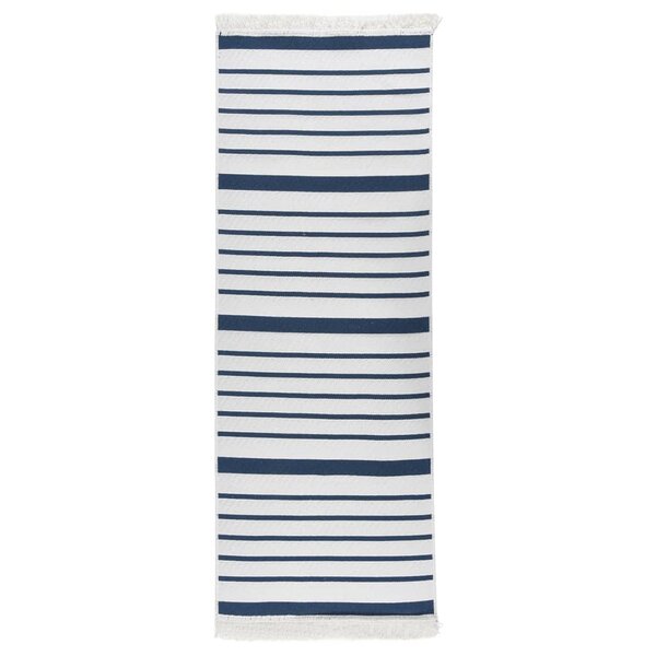 vidaXL Tapis Marine 100x300 cm Coton