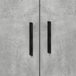 vidaXL Cadre de lit Gris béton 80x200 cm