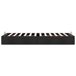 vidaXL Cadre de lit ottoman sans matelas noir 80x200 cm tissu