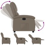 vidaXL Fauteuil inclinable Cappuccino Similicuir