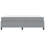vidaXL Lit à ressorts Gris clair 180 x 200 cm tissu