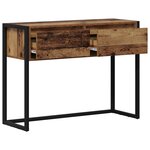 vidaXL Table d'appoint Bois Ancien 100 x 36 x 75 cm Bois d'ingénierie