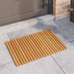 vidaXL Tapis de bain Marron 60 x 40 cm Bois d'Acacia Massif