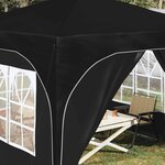vidaXL Tente de fête pop-up 290 x 290 x 245 cm Noir