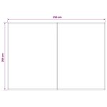 vidaXL Toile de rechange pour auvent Multicolore 350 x 250 cm