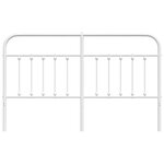 vidaXL Tête de lit métal blanc 160 cm