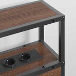 vidaXL Tête de lit de rangement Chêne marron 135 cm Bois d'ingénierie