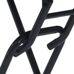 vidaXL Table de Jardin Anthracite 50 x 50 x 72 cm Métal