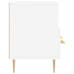 vidaXL Meuble TV blanc 102x36x50 cm bois d'ingénierie