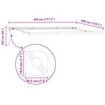 vidaXL Auvent rétractable anthracite et blanc 4 5x3 m tissu/aluminium