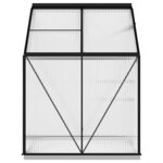 vidaXL Serre Anthracite Aluminium 2 47 m²
