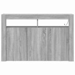 vidaXL Buffet Sonoma gris 116 x 30 x 75 cm Bois d'ingénierie