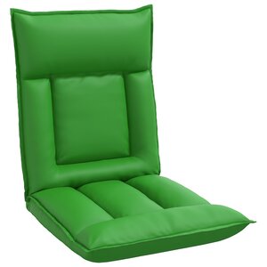 vidaXL Fauteuil de sol ajustable Gris Simili cuir