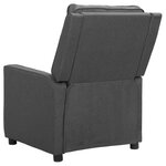 vidaXL Fauteuil inclinable Gris clair Tissu