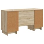 vidaXL Bureau Chêne Sonoma Bois d'ingénierie 142 5 x 50 x 75 cm